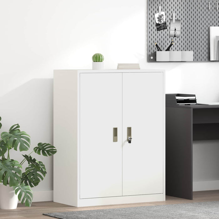 Dulap de depozitare Alb 80 x 40 x 105 cm Oțel Laminat la Rece - WALTI WALTI