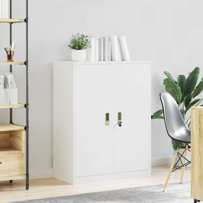 Dulap de depozitare Alb 80 x 40 x 105 cm Oțel Laminat la Rece - WALTI WALTI