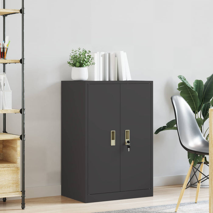 Dulap de depozitare Negru 60 x 40 x 90 cm Oțel Laminat la Rece - WALTI WALTI