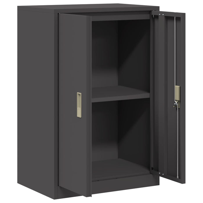 Dulap de depozitare Negru 60 x 40 x 90 cm Oțel Laminat la Rece - WALTI WALTI