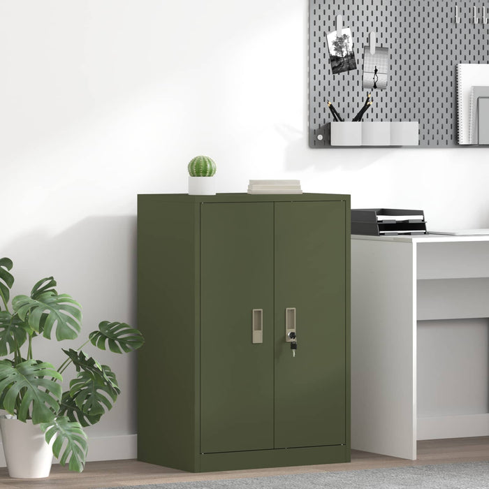 Dulap de depozitare Verde măsliniu 60 x 40 x 90 cm Oțel WALTI