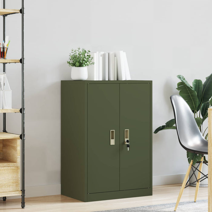 Dulap de depozitare Verde măsliniu 60 x 40 x 90 cm Oțel WALTI