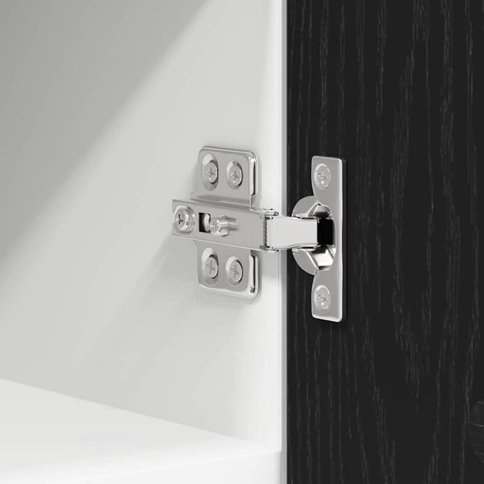 Dulap suspendat cu ușă Riga Stejar negru și Alb 30 x 31 x 40 cm - WALTI WALTI