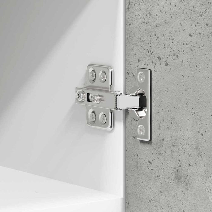 Dulap suspendat Riga 2 pcs Gri beton și Alb 30 x 31 x 40 cm - WALTI WALTI