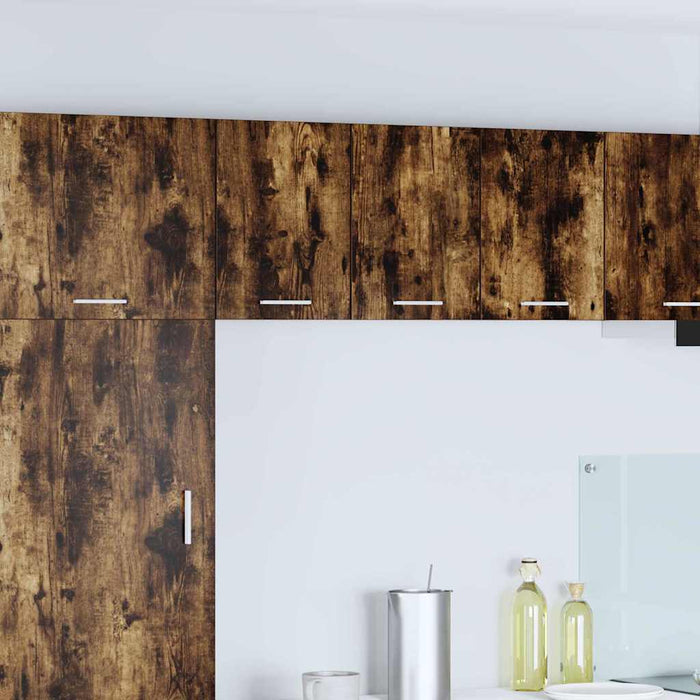 Dulap suspendat Riga Stejar afumat și alb 30 x 31 x 40 cm - WALTI WALTI