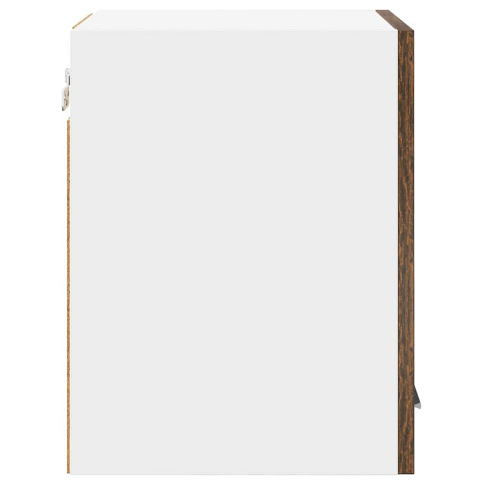 Dulap suspendat Riga Stejar afumat și alb 30 x 31 x 40 cm - WALTI WALTI