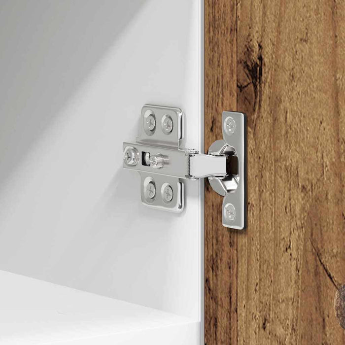 Dulap suspendat cu ușă Riga Lemn vechi și Alb 30 x 31 x 40 cm - WALTI WALTI