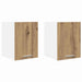 Dulap suspendat cu depozitare Riga 2 pcs Stejar Artisan și Alb - WALTI WALTI