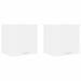 Dulap suspendat Riga 2 pcs Alb 40 x 31 x 40 cm Lemn compozit - WALTI WALTI