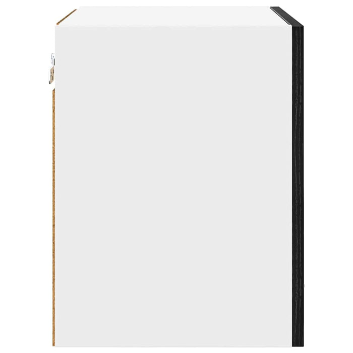 Dulap suspendat cu ușă Riga Stejar negru și Alb 40 x 31 x 40 cm - WALTI WALTI