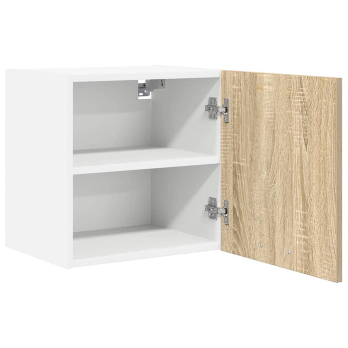 Dulap suspendat Riga Stejar Sonoma și Alb 40 x 31 x 40 cm - WALTI WALTI