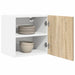 Dulap suspendat Riga Stejar Sonoma și Alb 40 x 31 x 40 cm - WALTI WALTI