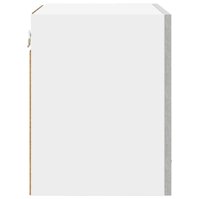 Dulap suspendat cu ușă Riga Gri beton și Alb 40 x 31 x 40 cm - WALTI WALTI