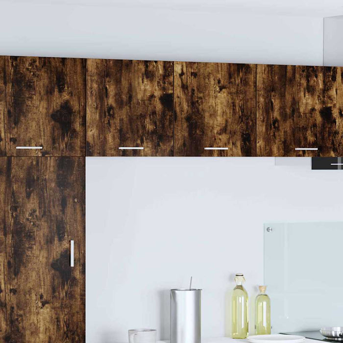 Dulap suspendat Riga 2 pcs Stejar afumat și alb 40 x 31 x 40 cm - WALTI WALTI