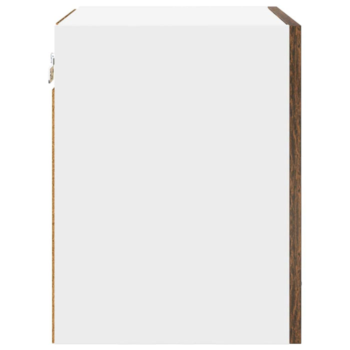 Dulap suspendat Riga 2 pcs Stejar afumat și alb 40 x 31 x 40 cm - WALTI WALTI