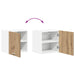 Dulap suspendat Riga Stejar Artisan și Alb 40 x 31 x 40 cm - WALTI WALTI