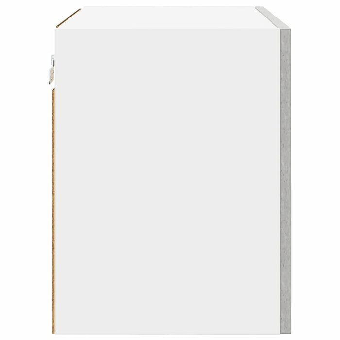 Dulap suspendat Riga 2 pcs Gri beton și Alb 50 x 31 x 40 cm - WALTI WALTI
