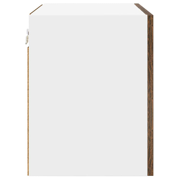 Dulap suspendat Riga Stejar afumat și alb 50 x 31 x 40 cm - WALTI WALTI