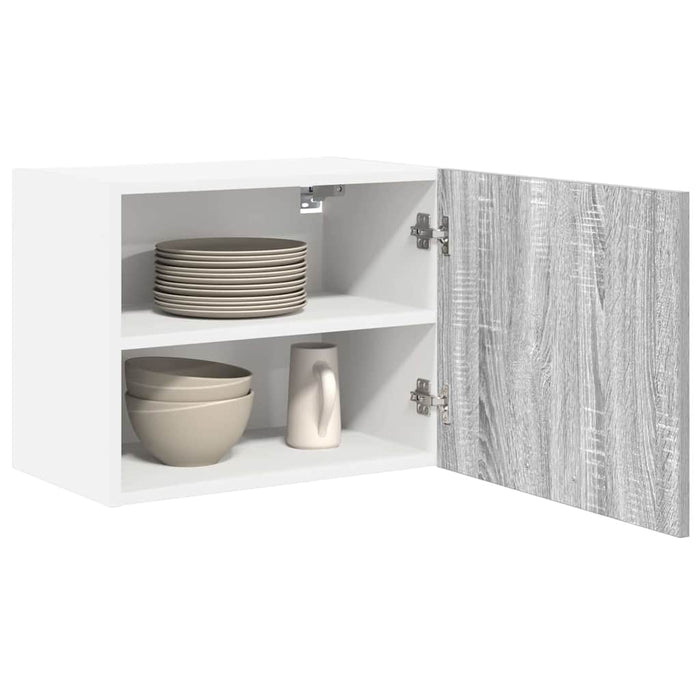 Dulap suspendat cu ușă Riga Gri Sonoma și Alb 50 x 31 x 40 cm - WALTI WALTI