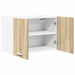 Dulap suspendat Riga 2 pcs Stejar Sonoma și Alb 60 x 31 x 40 cm - WALTI WALTI