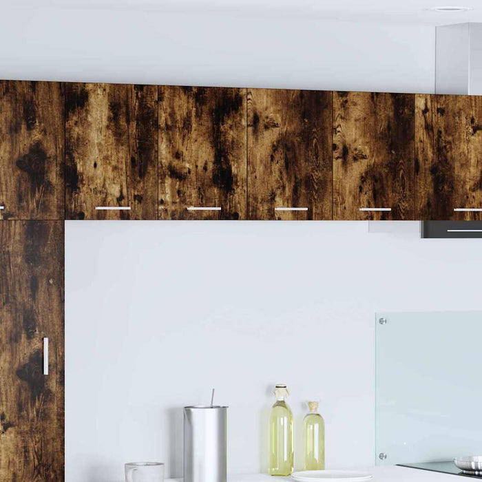 Dulap suspendat Riga 2 pcs Stejar afumat și alb 60 x 31 x 40 cm - WALTI WALTI