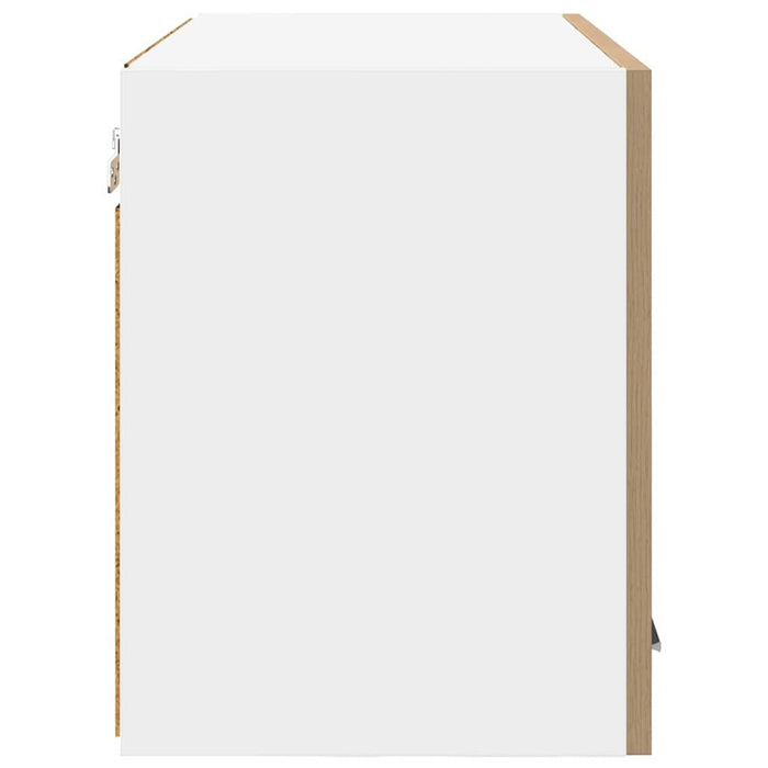 Dulap suspendat Riga Stejar Artisan și Alb 60 x 31 x 40 cm - WALTI WALTI