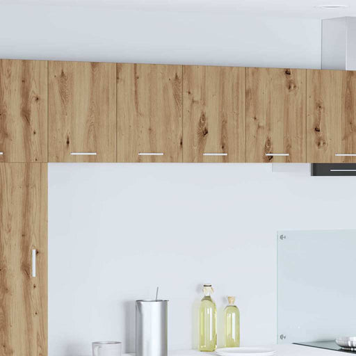 Dulap suspendat cu depozitare Riga 2 pcs Stejar Artisan și Alb - WALTI WALTI