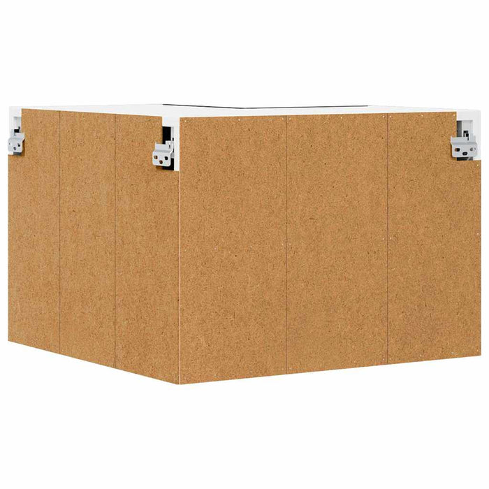 Dulap suspendat Riga Stejar negru și Alb 57 x 57 x 40 cm - WALTI WALTI