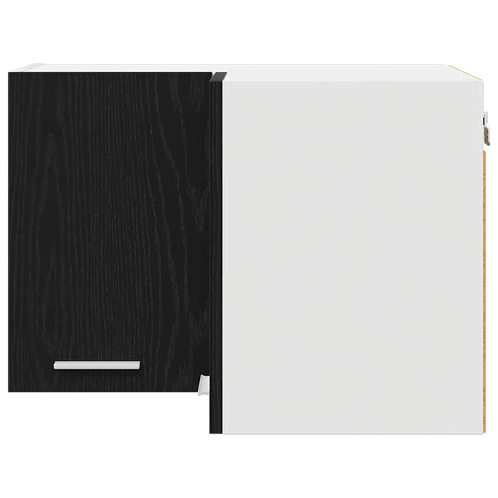 Dulap suspendat Riga Stejar negru și Alb 57 x 57 x 40 cm - WALTI WALTI