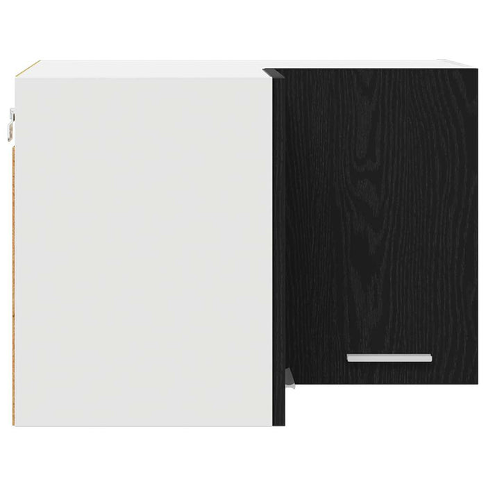 Dulap suspendat Riga Stejar negru și Alb 57 x 57 x 40 cm - WALTI WALTI