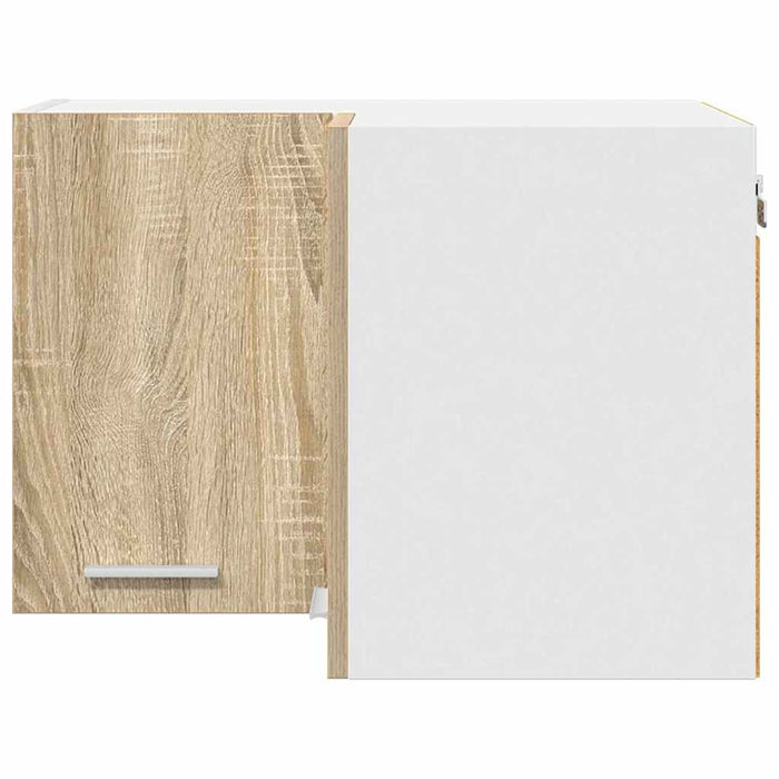 Dulap suspendat Riga Stejar Sonoma și Alb 57 x 57 x 40 cm - WALTI WALTI