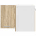 Dulap suspendat Riga Stejar Sonoma și Alb 57 x 57 x 40 cm - WALTI WALTI