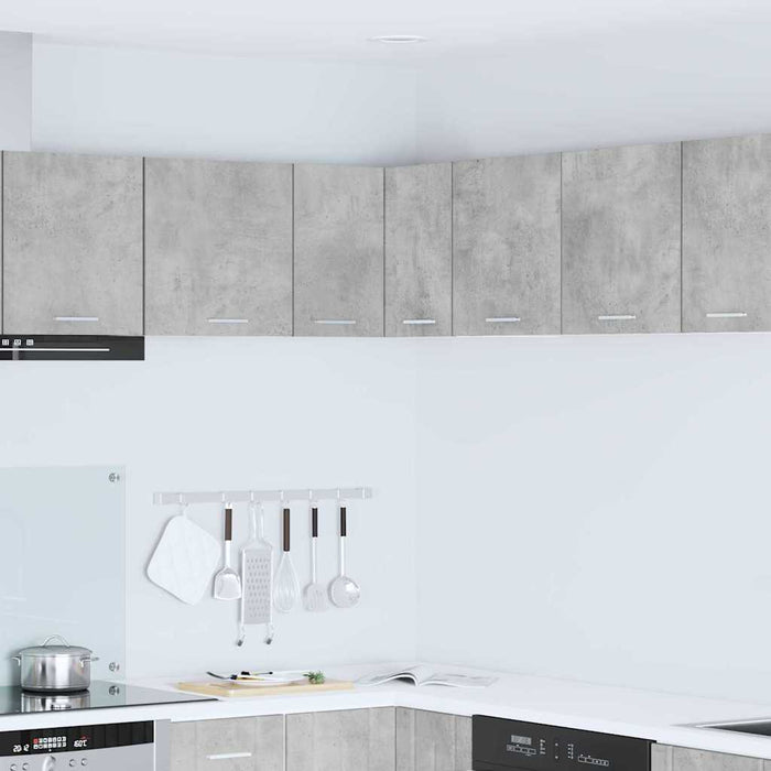 Dulap suspendat Riga Gri beton și Alb 57 x 57 x 40 cm - WALTI WALTI