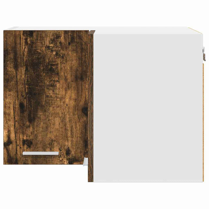 Dulap suspendat Riga Stejar afumat și alb 57 x 57 x 40 cm - WALTI WALTI