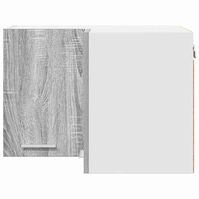 Dulap suspendat Riga Gri Sonoma și Alb 57 x 57 x 40 cm - WALTI WALTI