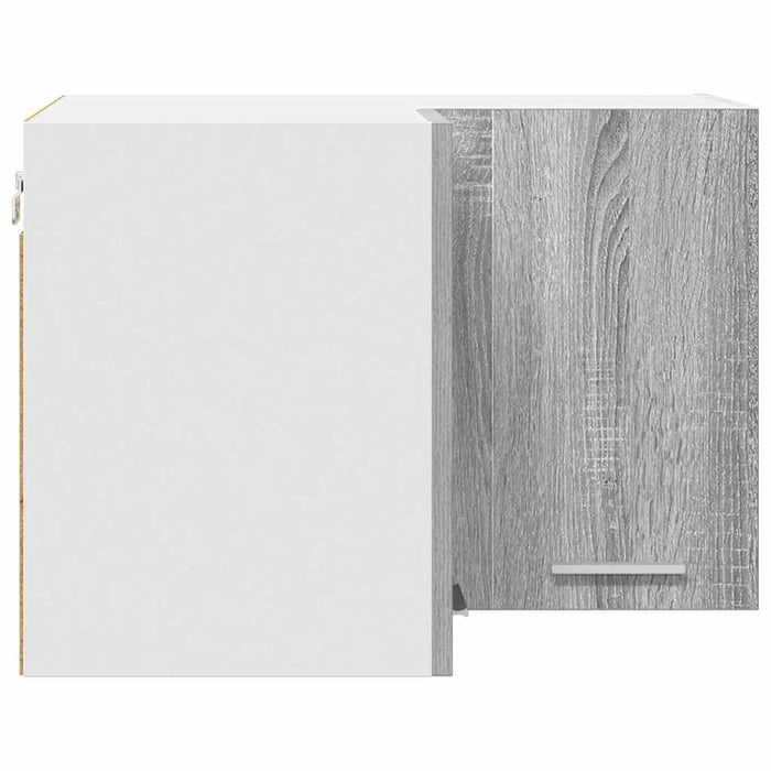 Dulap suspendat Riga Gri Sonoma și Alb 57 x 57 x 40 cm - WALTI WALTI