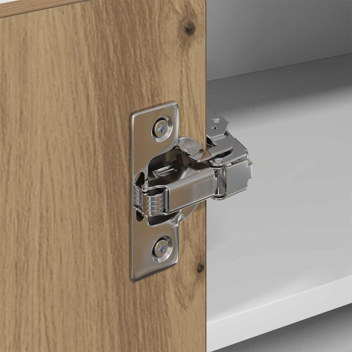 Dulap suspendat Riga Stejar Artisan și Alb 57 x 57 x 40 cm - WALTI WALTI