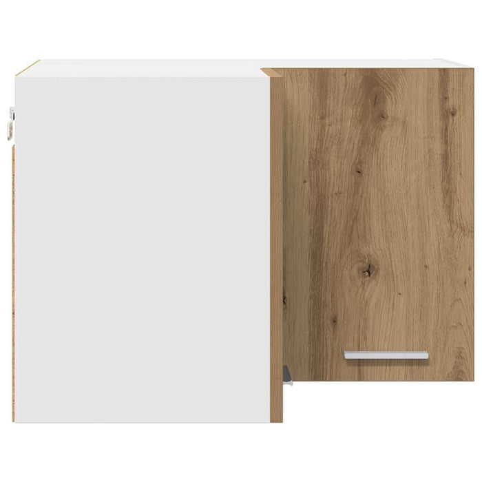 Dulap suspendat Riga Stejar Artisan și Alb 57 x 57 x 40 cm - WALTI WALTI