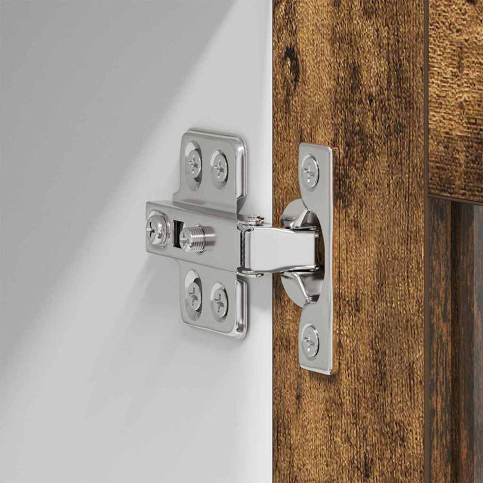 Dulap suspendat Riga Stejar afumat și alb 80 x 31 x 40 cm - WALTI WALTI