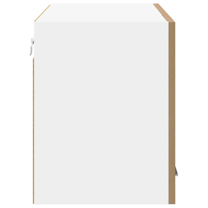 Dulap suspendat Riga Stejar Artisan și Alb 80 x 31 x 40 cm - WALTI WALTI