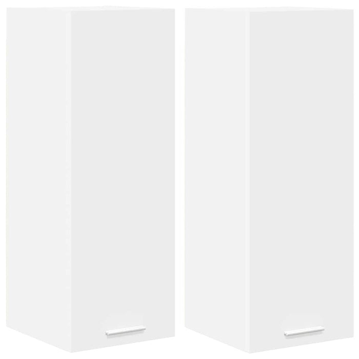 Dulap suspendat Riga 2 pcs Alb 30 x 31 x 80 cm Lemn compozit - WALTI WALTI