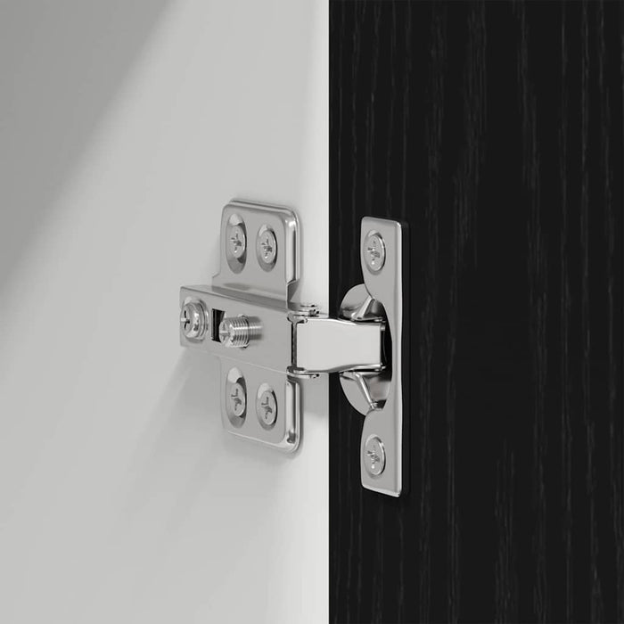 Dulap suspendat cu ușă Riga Stejar negru și Alb 30 x 31 x 80 cm - WALTI WALTI