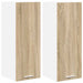 Dulap suspendat Riga 2 pcs Stejar Sonoma și Alb 30 x 31 x 80 cm - WALTI WALTI