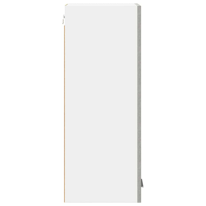 Dulap suspendat cu ușă Riga Gri beton și Alb 30 x 31 x 80 cm - WALTI WALTI