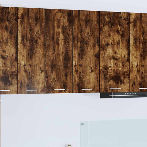 Dulap suspendat Riga Stejar afumat și alb 30 x 31 x 80 cm - WALTI WALTI