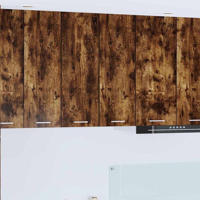 Dulap suspendat Riga 2 pcs Stejar afumat și alb 30 x 31 x 80 cm - WALTI WALTI