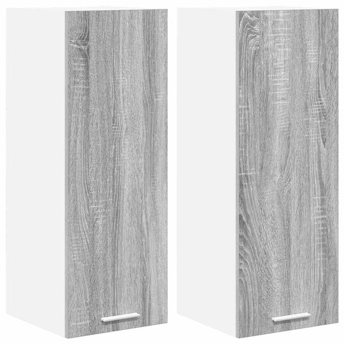 Dulap suspendat Riga 2 pcs Gri Sonoma și Alb 30 x 31 x 80 cm - WALTI WALTI