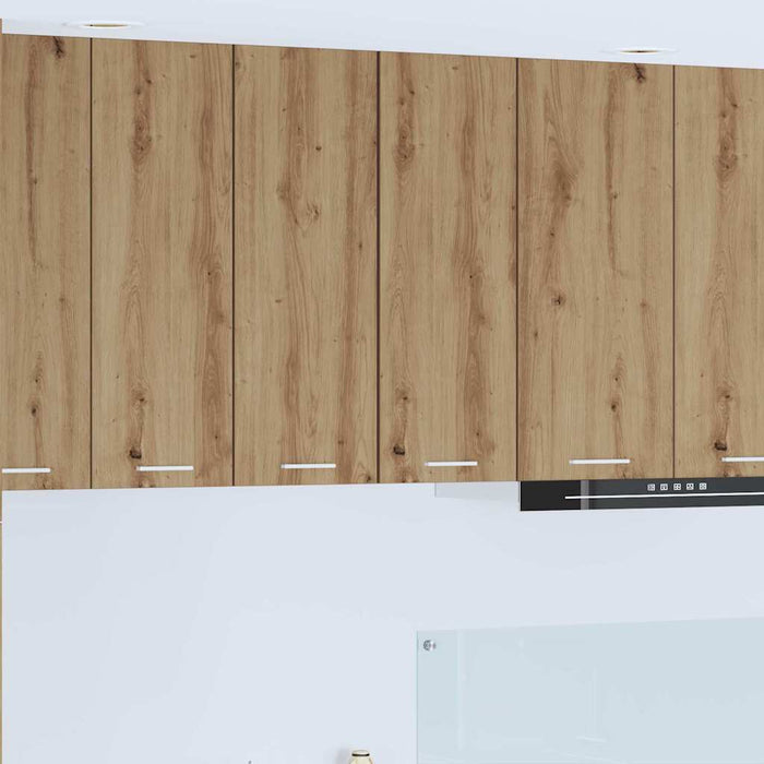 Dulap suspendat Riga Stejar Artisan și Alb 30 x 31 x 80 cm - WALTI WALTI