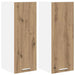 Dulap suspendat cu depozitare Riga 2 pcs Stejar Artisan și Alb - WALTI WALTI