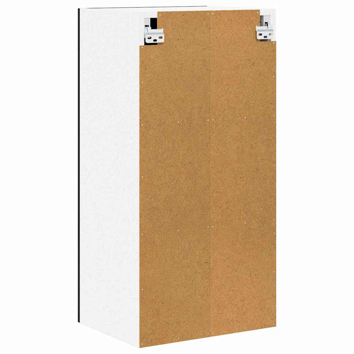 Dulap suspendat cu ușă Riga Stejar negru și Alb 40 x 31 x 80 cm - WALTI WALTI